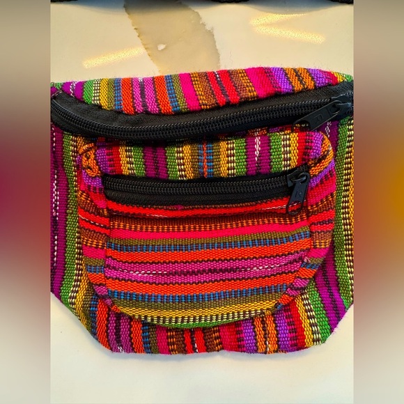 Colorful Striped Fanny Pack - Picture 4 of 4